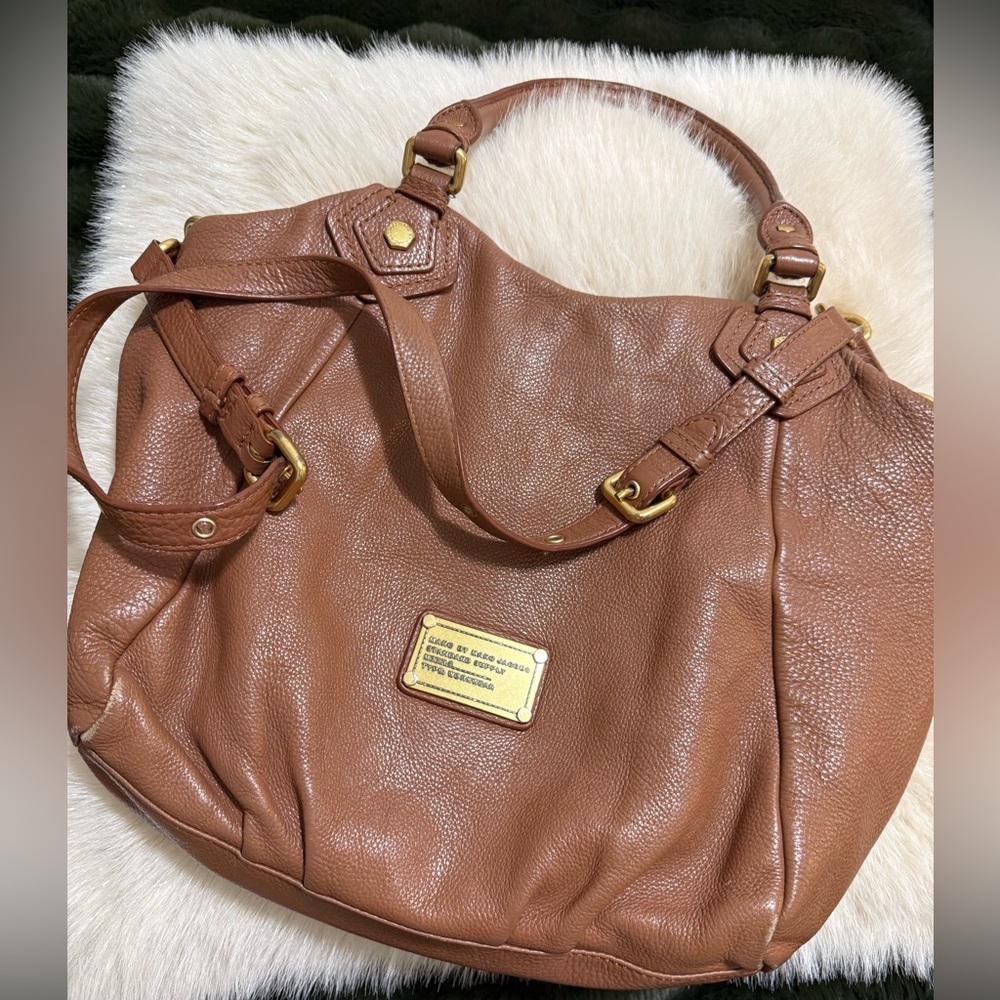 Marc By Marc Jacobs Tan Leather Shoulder Bag